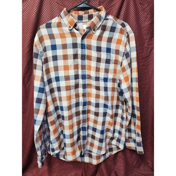 Croft & Barrow Men's Flannel Shirt Woven Long Sleeve Lumber Tee Top T-Shirt M - Picture 5 of 5